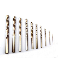 Jeu de forets en carbure monobloc M35 en alliage d'acier au tungstène, usinés CNC de précision, à pointe auto-centrante pour acier inoxydable et fonte