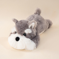 Nouvel oreiller en peluche pour chien, marron et blanc, personnalisé, vente en gros, pour soulager l'anxiété et la relaxation à domicile