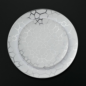 7 Inch Unbreakable Safe Special Design Round And Square Custom Disposable Plastic Plates For Party Dinnerware Plastic Plates