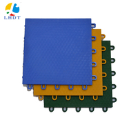 Carrelage de sol de haute qualité imbriquage, en plastique, pour l'extérieur, demi-cour, basket-ball, sports