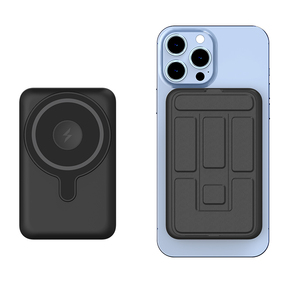10000mAh carga inalámbrica rápida Kickstand Power Bank para iPhone 15 14 13 12 Watch <span class=keywords><strong>Airpods</strong></span> - Product Image 5