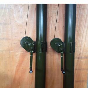 Mât <span class=keywords><strong>télescopique</strong></span> manuel personnalisable de 2 m, 5 m, 8 m, 10 m, 12 m, 15 m, 18 m, 20 m pour caméra de vidéosurveillance, éclairage, radar, treuil manuel, poteau de levage - Product Image 4