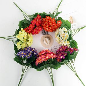 <b>Artificial</b> <b>Hydrangea</b> Bouquet, Silk Fake <b>Flowers</b> For Wedding Hand Bouquet, Home Living Room Dining Table Vase Decor Wholesale - Product Image 2