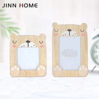 Cadre photo mignon ours en peluche-cadre photo en bois MDF personnalisable avec impression UV et sérigraphie cadre de peinture à usage domestique