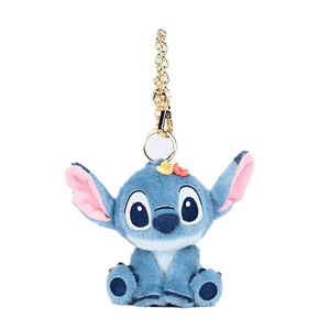 Porte-clés en peluche Huawang authentique pour poupée Stitch, ours fraise, Tigger, en coton PP - Product Image 3