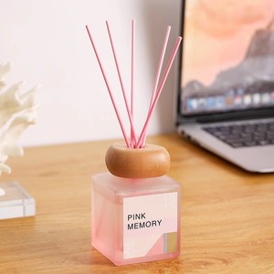 Expect Meet Pink Memory <b>Reed</b> <b>Diffuser</b> Set Glass <b>Bottle</b> 90 120 Days Alcohol Free Deodorize Gift - Product Image 2