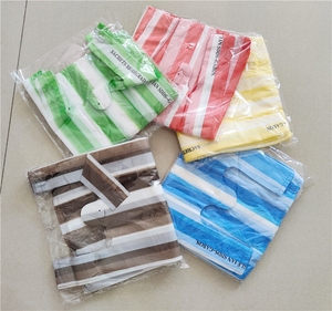 ถุงช้อปปิ้งพลาสติกแบบเสื้อกั๊ก HDPE PE ลายนูน รีไซเคิลได้ ปรับแต่งได้ สำหรับซูเปอร์มาร์เก็ต - Product Image 5
