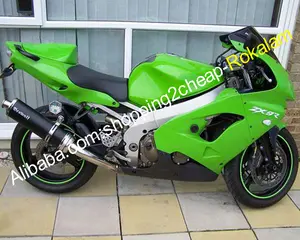 Kit de moto Pour Kawasaki Ninja ZX-9R 1998 1999 ZX 9R 98 99 ZX9R Moto Noir Carénage Vert De Rechange Kit