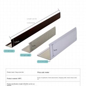 Protection d'angle en <span class=keywords><strong>PVC</strong></span> pour panneau mural, bande de bordure en forme de L à angle droit, design moderne minimaliste américain, garantie 3 ans, directement de l'usine - Product Image 6