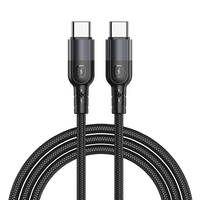 Kabel Data pengisi daya cepat, kabel Data tipe-c ke tipe-c PD 60W, kabel pengisian daya Cepat USB 2.0 PD3.0 Tipe c