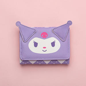 กระเป๋าสตางค์รูปสัตว์แบบขายส่ง กระเป๋าใส่บัตรขนาดเล็ก ช่องใส่เหรียญ ลายการ์ตูน สำหรับวัยรุ่นหญิง กระเป๋าสตางค์แบบพับสาม - Product Image 6