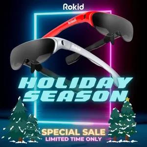 Rokid Air 3D AR Glasses Foldable VR Smart Glasses 120" Screen 1080P OLED Dual Display 43 FoV 55PPD Home Game Viewing Device