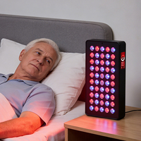 Panneau de luminothérapie à 9 longueurs d'onde (bleu, rouge et infrarouge) à commande vocale pour usage domestique