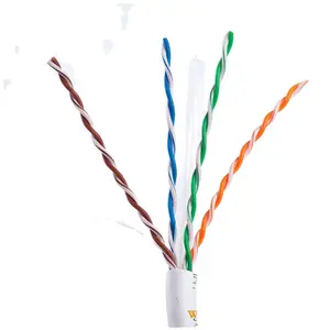 23AWG UTP Cat6 netwerk Kabel, Blote Koper/CCA Materiaal