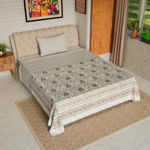 Couvre-lit matelassé en coton imprimé – Motif Paisley traditionnel pour la décoration de chambre, la literie domestique et la vente en gros - Product Image 1