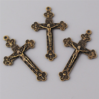 Accessoires de bijoux religieux antique, fix catholique en plaqué Anti-Bronze pour la fabrication de chapelet