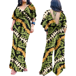 Tute Oversize da donna di Design tribale <span class=keywords><strong>Elei</strong></span> polinesiano con bretelle Casual personalizzate con stampa Fitness a gamba larga - Product Image 4