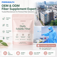 Complément alimentaire quotidien de fibres en marque blanche OEM avec mélange prébiotique et probiotique de fruits et légumes en sachets individuels, capsules et poudre