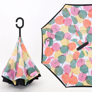 QX Gran Oferta Nuevo Paraguas Creativo con Impresión Personalizada, Mango en C, Autoportante, Doble Capa, Resistente al Viento y a la Lluvia, Regalos Empresariales - Product Image 2