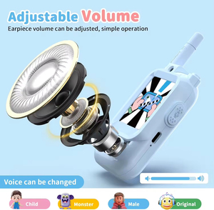 Walkie Talkie de Juguete para Niños, Paquete de 2, Video <span class=keywords><strong>en</strong></span> Tiempo Real de 500M y <span class=keywords><strong>Chat</strong></span> de Voz, Cambiador de Voz, Juguete Electrónico para Navidad, Cumpleaños, Regalo para Niños - Product Image 4