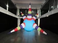 Ballon DJ gonflable à picots - Décorations géantes imperméables et durables, couleurs et tailles personnalisables pour fêtes, festivals de musique, scènes