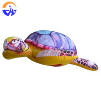 Accessoires interactifs de tortue de mer à main et de style sac à dos pour les défilés de carnaval en plein air Tortue de mer gonflable géante Animal marin