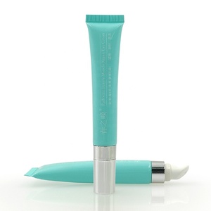 Wholesale Custom Empty 15ml 20ml Cosmetic Tube Packaging Plastic Tube lipgloss Siver Head Massage <b>Applicator</b> for Eye Cream Serum - Product Image 5