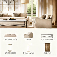 Canapé-lit carré inclinable en tissu de luxe pour hôtel cinq étoiles, mobilier d'intérieur pour resort, appartement, villa, salon