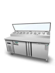 ตู้แช่เย็นเคาน์เตอร์ร้านอาหาร ตู้แช่เย็นแบบตั้งโต๊ะ ตู้แช่เย็นเคาน์เตอร์พิซซ่า ตู้แช่แข็งเคาน์เตอร์สลัด ตู้แช่เย็นโต๊ะเตรียมพิซซ่า - Product Image 5