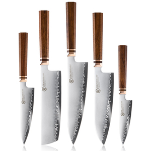Juego <span class=keywords><strong>de</strong></span> <span class=keywords><strong>cuchillos</strong></span> <span class=keywords><strong>de</strong></span> cocina Grandsharp <span class=keywords><strong>de</strong></span> 5/6 piezas, <span class=keywords><strong>de</strong></span> acero pulverizado japonés Hitachi ZDP189, con mango <span class=keywords><strong>de</strong></span> madera natural <span class=keywords><strong>de</strong></span> Mkuruti africana. - Product Image 2