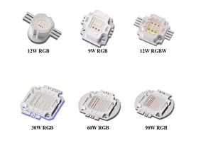 Rgbw 4in1 de Color de alta potencia 4W 8W 12W 20W 40W 80W 120W de led chip