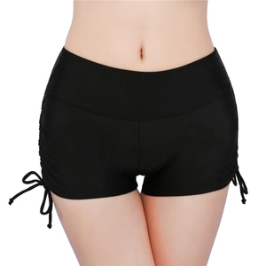 <strong>Women</strong> <strong>Swim</strong> <strong>Shorts</strong> High Waist Sides Drawstring Stretch Sports Bathing Suit Bikini Bottoms - Product Image 2