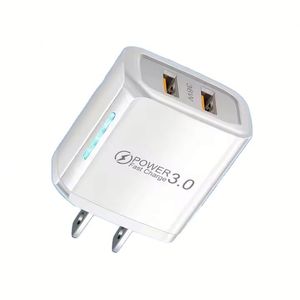 US EU UK Standard <b>Double</b> <b>USB</b> Power <b>Adapter</b> 36W Mobile Phone Wall Charger Fast Charging <b>USB</b> Travel Block - Product Image 1
