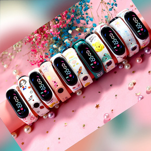 In màu trẻ em đồng hồ kỹ thuật số Đồng hồ thể thao tùy chỉnh bán buôn Silicone chất lượng cao trẻ em dẫn trẻ em cổ tay trẻ em hình bầu dục - Product Image 6