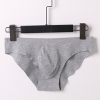Sous-vêtements pour hommes, caleçons triangulaires sans couture, coton modal, taille basse, respirants, poche 3D, M-XXXL