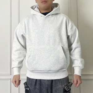 Hip Hop 500G Sweat-shirt ample à capuche en molleton décontracté uni épais confortable élégant <span class=keywords><strong>Street</strong></span> <span class=keywords><strong>Wear</strong></span> Impression personnalisée Sweat-shirts pour hommes - Product Image 5