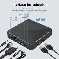 Mortal T1S Android 14 Smart TV Box H313 dengan IPTV Terintegrasi Siap Pakai NF, Perangkat Streaming Media OTT, WiFi Ganda, dan Pemutar Media 4K