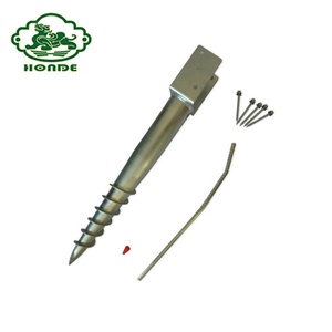 Galvanis <span class=keywords><strong>Q235</strong></span> Tanah Jangkar Sekrup Tumpukan dengan U Berbentuk <span class=keywords><strong>Flange</strong></span> - Product Image 5