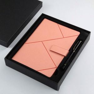 2026 2027 Custom Luxury Leather Journal Notebook <b>Set</b> with Pen Diary Notepad and Gift Box <b>Sewing</b> Binding Hardcover - Product Image 2
