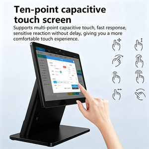 Terminal de punto de venta (TPV) Android con pantalla táctil de 15.6 pulgadas, 2GB+32GB, pantalla opcional para el cliente, cámara y terminal de auto-pedido para restaurantes - Product Image 3