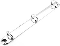 Mécanisme de reliure à anneaux à 2 trous, reliure à anneaux en métal de 133mm de longueur en forme de O en forme de D pour organisateurs papiers lettres documents