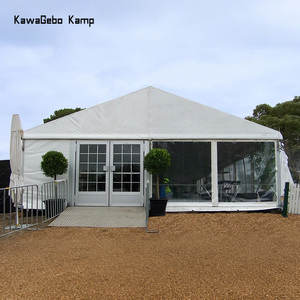 Tenda Industriale Grande per Magazzino Esterno Kawagebo Kamp con Copertura in PVC Ignifugo e Impermeabile e Telaio in Alluminio - Product Image 1