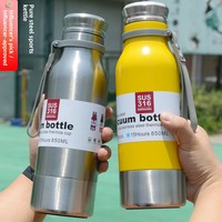 Bouteille isotherme en acier inoxydable 316, grande capacité, pour sports de plein air, compatible voiture, avec infuseur à thé, logo personnalisé