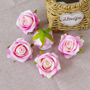 Real Touch Rose 7cm Velours Têtes <span class=keywords><strong>De</strong></span> Fleurs Salle <span class=keywords><strong>De</strong></span> Mariage Festival Décoration DIY Simple Bloom Guirlande Fournitures - Product Image 6