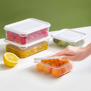 Stackable PP Nhựa Tủ Lạnh Organizer Có Thể Tháo Rời Cống Khay Sản Xuất Saver Thùng Cho Lò Vi Ba Thực Phẩm Lưu Trữ Trong Tủ Lạnh - Product Image 4