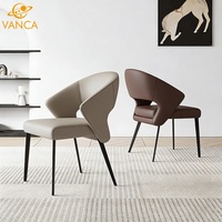 Meubles de salle à manger de style européen, chaises de salle à manger modernes, chaise d'appoint avec pieds en métal