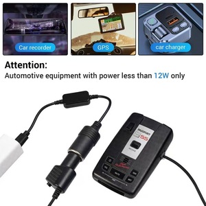 อะแดปเตอร์แปลงไฟ Type C เป็นที่จุดบุหรี่ในรถยนต์ 12V ปรับแรงดันไฟได้ 5V 9V 15V 20V USB สำหรับแล็ปท็อป เราเตอร์ สายชาร์จเร็ว - Product Image 4