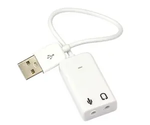 외부 사운드 카드 usb 3.5mm 마이크 및 오디오 aux 어댑터 USB 7.1 usb 사운드 카드 오디오 인터페이스 컴퓨터