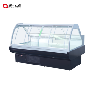 Pantalla de congelación profunda de temperatura única personalizada directa de fábrica, refrigerador, refrigeración por aire, escaparate comercial de carne para - Product Image 1