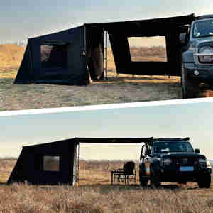 Jason Camping <span class=keywords><strong>Voiture</strong></span> Côté Tente Entièrement Noirci <span class=keywords><strong>Abri</strong></span> 2 Tente Ultra Côté Skyline Tissu Chambre Cheminée Bouche Skylight <span class=keywords><strong>Tunnel</strong></span> - Product Image 3